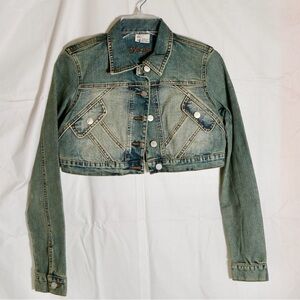 Younique Blue Denim Bolero Jacket